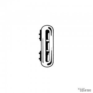 Bumper bracket seal, each 12/1300 front/ rear 1303 rear