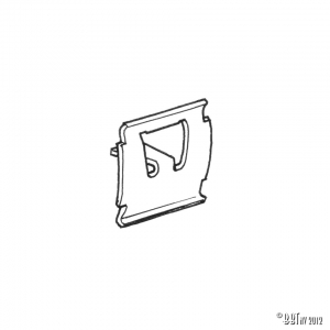 Clips for running-board with 33 mm moulding 10 pieces