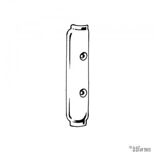 Hinge cover, pop-out, white each