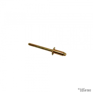 Rivet for tensioning hoop for sunroof