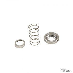 Escutcheon set with spring for sunroof handle