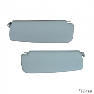 Sun visors, pair, white