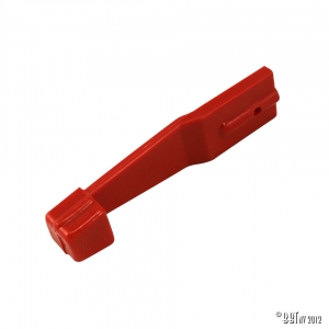 Heater control lever, red