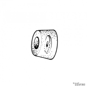 Rubber for plugs rear seat