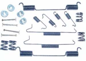 Brake shoes mounting kit, rear