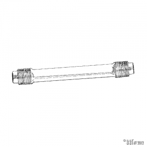 Push rod tube, 30 hp