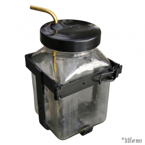 Washer bottle in glass