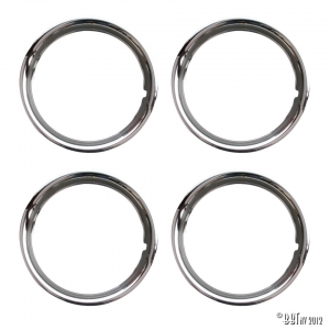 Outside, chrome wheel ring 15 inch, S/S