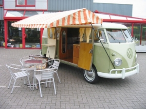 Westy tent top orange/white