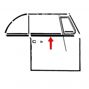 Outside window scraper, only rubber, as pair German quality