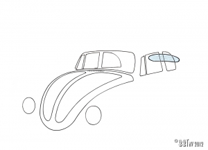 Rear window, beetle convertible, heated