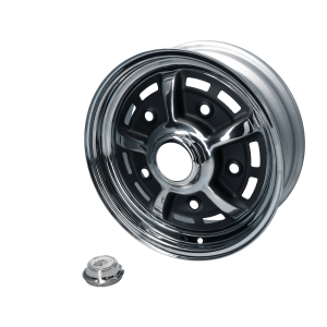 Wheel BBT Sprintstar, chrome/black 5 lug (5x205) 5,5x15