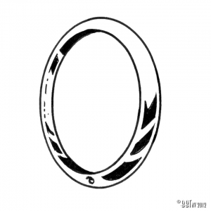 Chrome Karmann Ghia headlight ring for American model