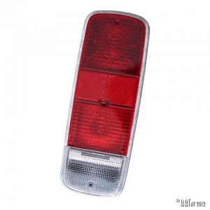 Tail light lens, red, economy, each