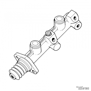 Master brake cylinder, without servo