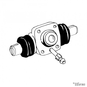 Wheel cylinders rear ATE, 4 hole, 19mm