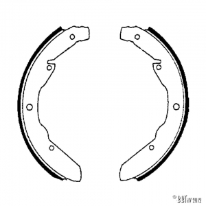 Brake shoes rear Type2 63-70