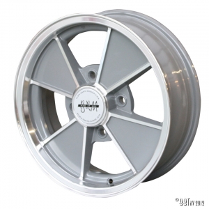 BRM wheel, aluminium/grey 15 x 5 4 lug (4x130) ET +15