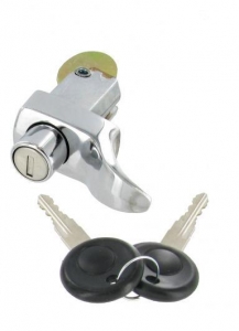 Engine lid lock with keys
