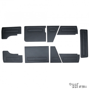 Door panel set black (9pcs)